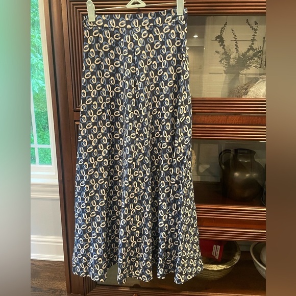 Ralph Lauren Polo Midi Geometric Equestrian Print Skirt - Picture 7 of 12